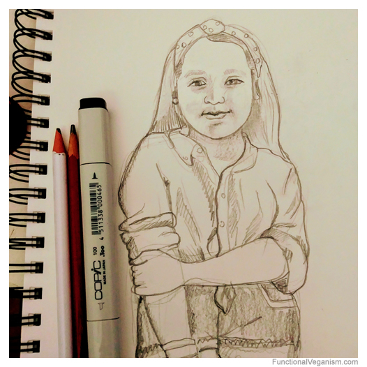 Drawing niece Vicky