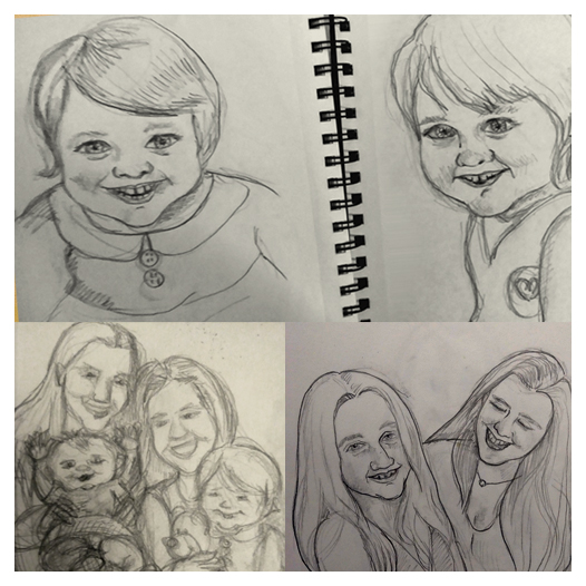 Drawing my nieces